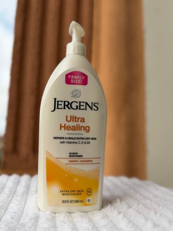 Jergens Ultra Healing – Lait Hydratant Réparateur Peaux Très Sèches – 1000 ml